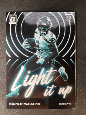 2022 Donruss Optic Kenneth Walker III Light it Up Rookie RC #LU-16