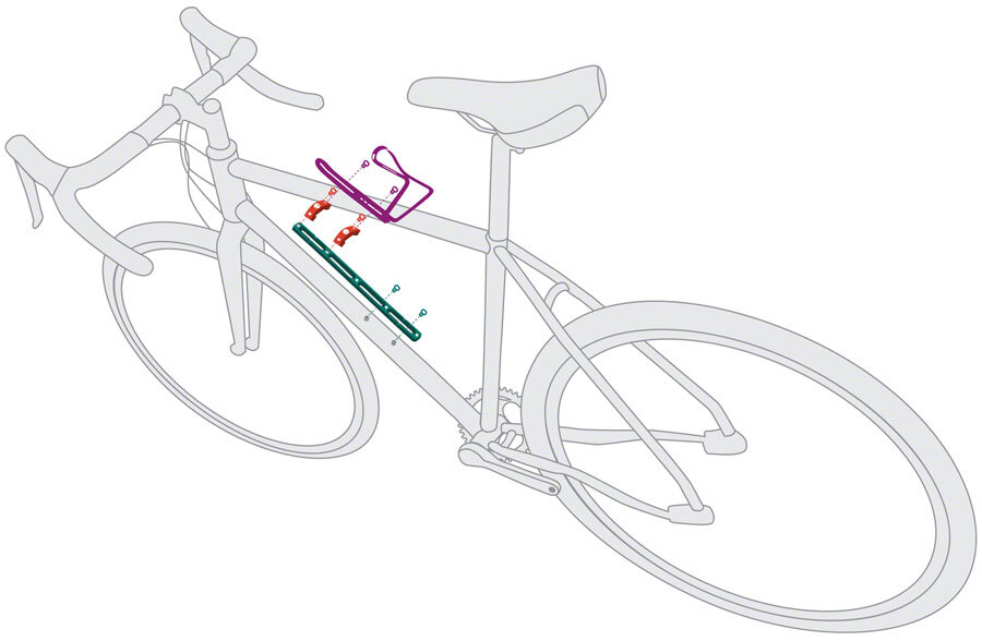Компоненты зуба волка Базовое крепление B-RAD 4