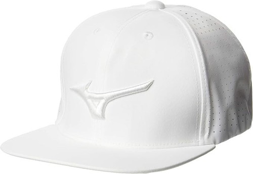 Mizuno Unisex Punching Training Flat Cap 32JW0110 White One Size - Picture 1 of 2