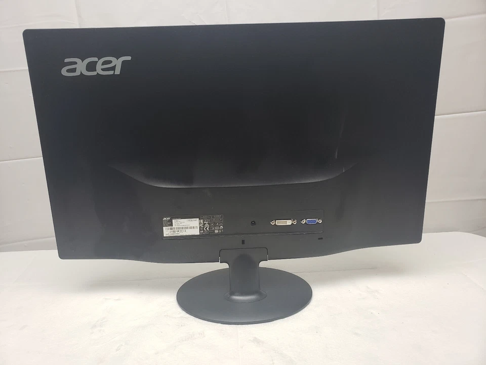 Acer 24inch 60 Hz TN LCD Monitor 5 ms 1080P HD S240HL DVI VGA With Power Adapter - Image 4 of 4
