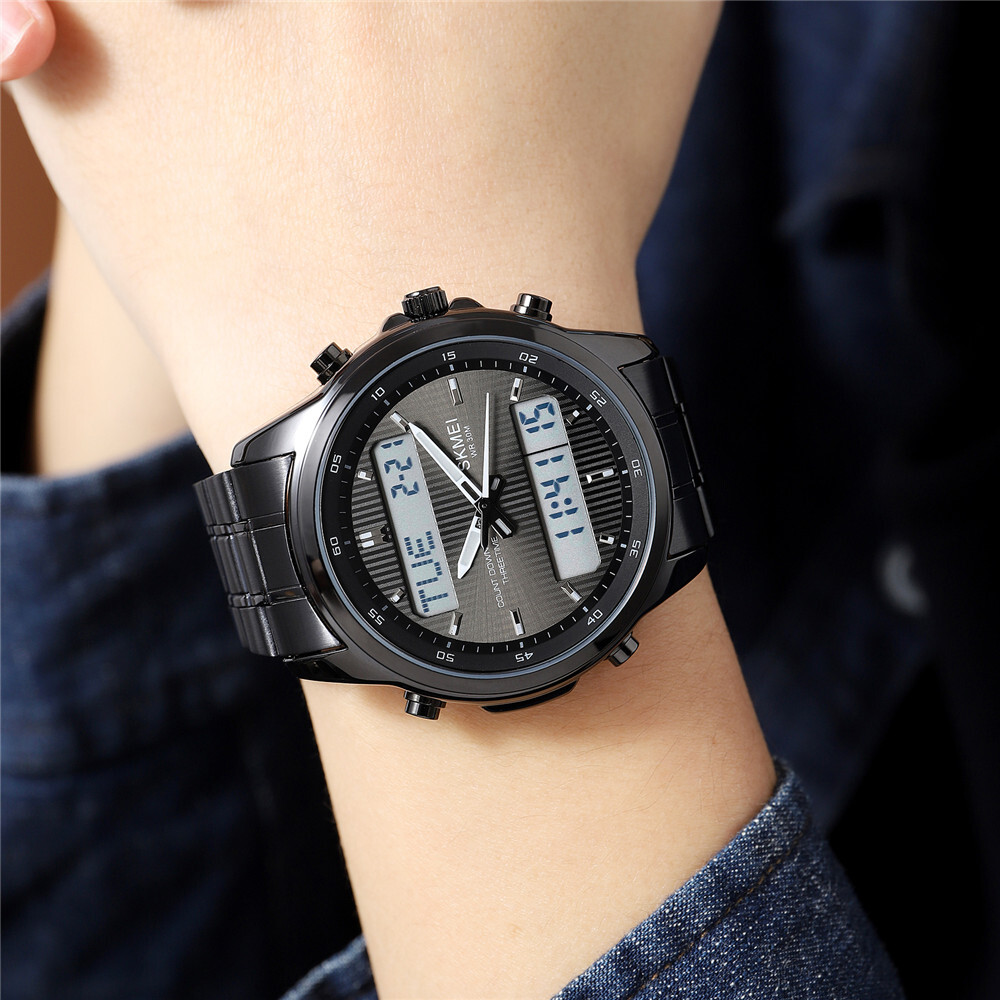 đồng Hồ Skmei 1274 Manual SKMEI Men's Sport Digital Watch Silver