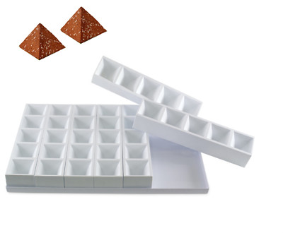 Martellato PIRAMT03 Gestalten für 15 Halbgefrorenes A piramide Polystyrol Profi