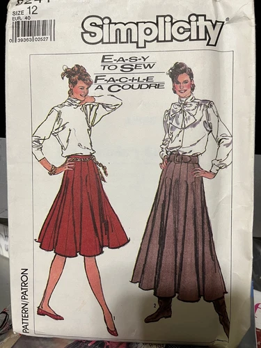 Simplicity pattern 8241 - misses' skirt in two lengths - size 12 - easy-to-sew - Picture 1 of 2