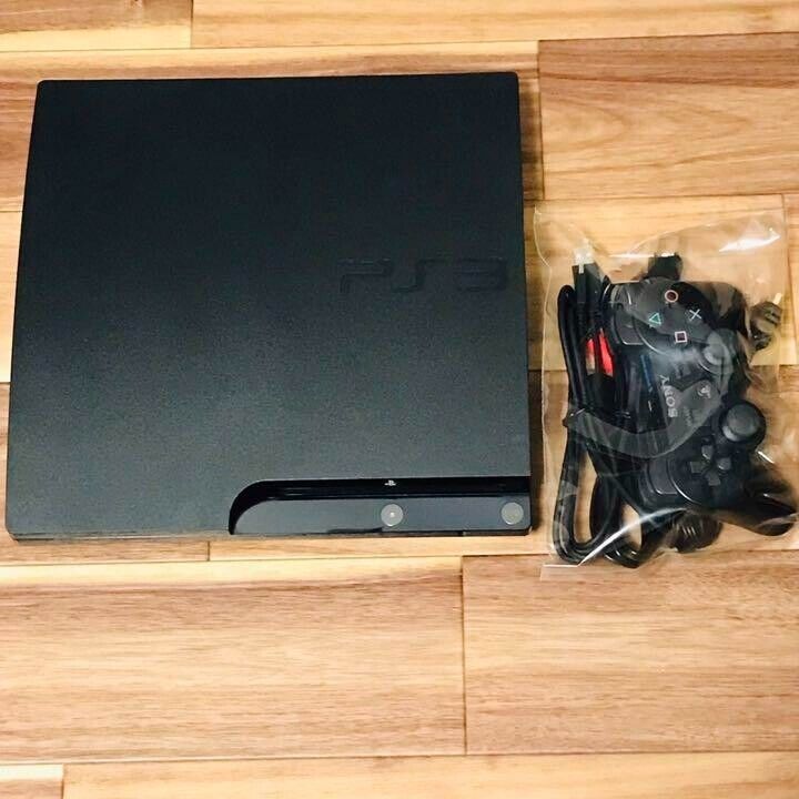 Sony PlayStation 3 PS3 CECH-2500B Black Game Console Full Box Japanese  Fedex F/S