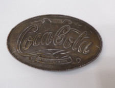 Vintage 1970's Coca Cola Belt Buckle Lewis Buckles Chicago