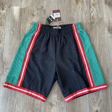 New Mitchell Ness Black NBA Los Angeles Lakers Neapolitan Swingman Shorts S-XL