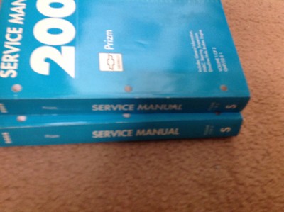 2002 Chevrolet Chevy Geo Prizm Service Shop Reparatur Manuell Set Autohaus 02