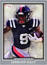 2022 SAGE ARTISTRY JERRION EALY GRAY RC ROOKIE FOOTBALL CARD $0.99 VALUE BOX