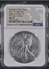2021 W $1 Burnished American Silver Eagle Type 2 NGC MS70 FIRST DAY ISSUE IN STK