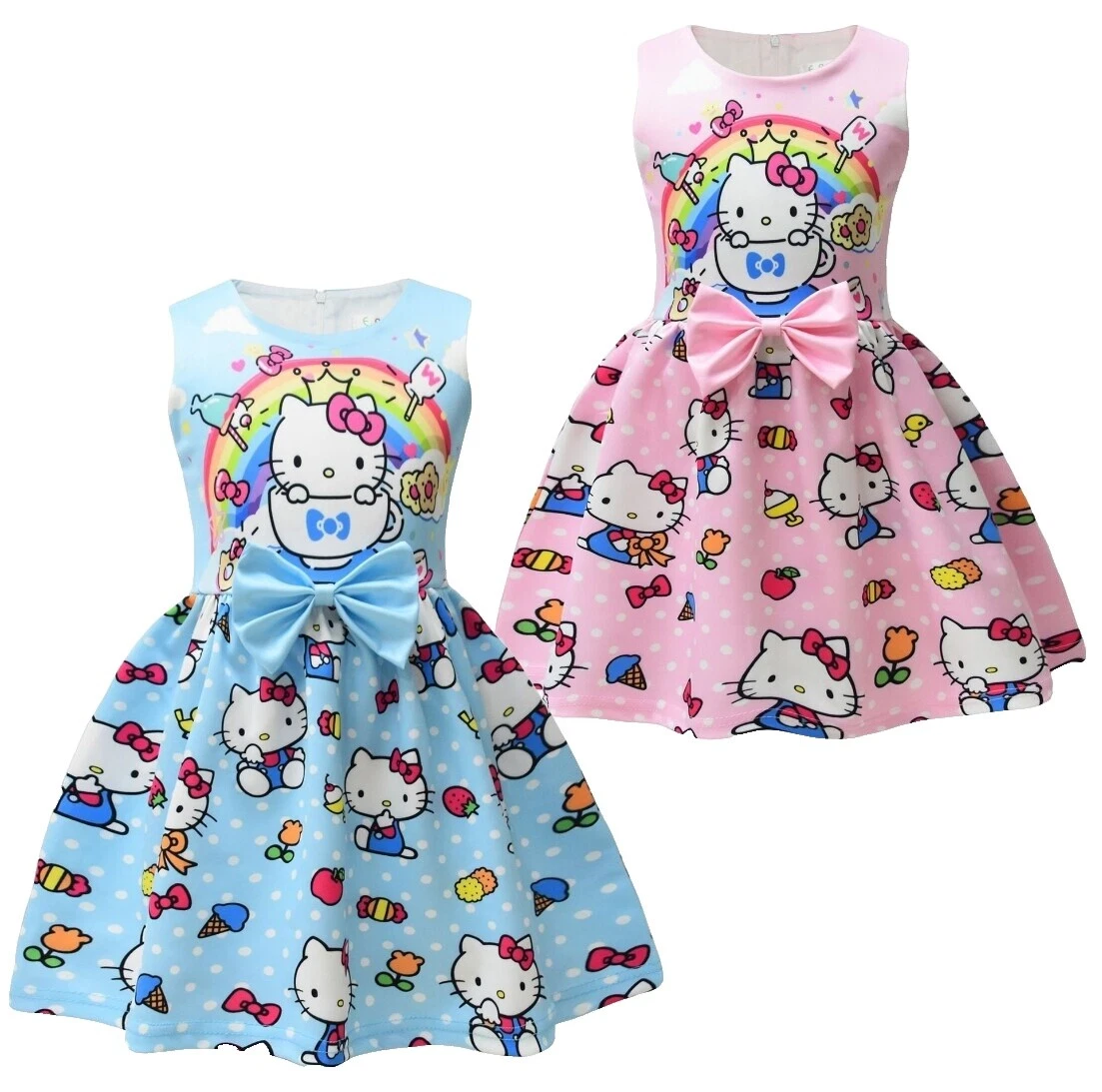 Hello Kitty Vestidos de Boda de Primavera para Niñas