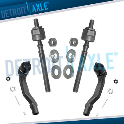 #ad #ad Front Inner Outer Tie Rod Ends for 1988 1990 1991 Honda CRX Civic Non Si Models $33.21