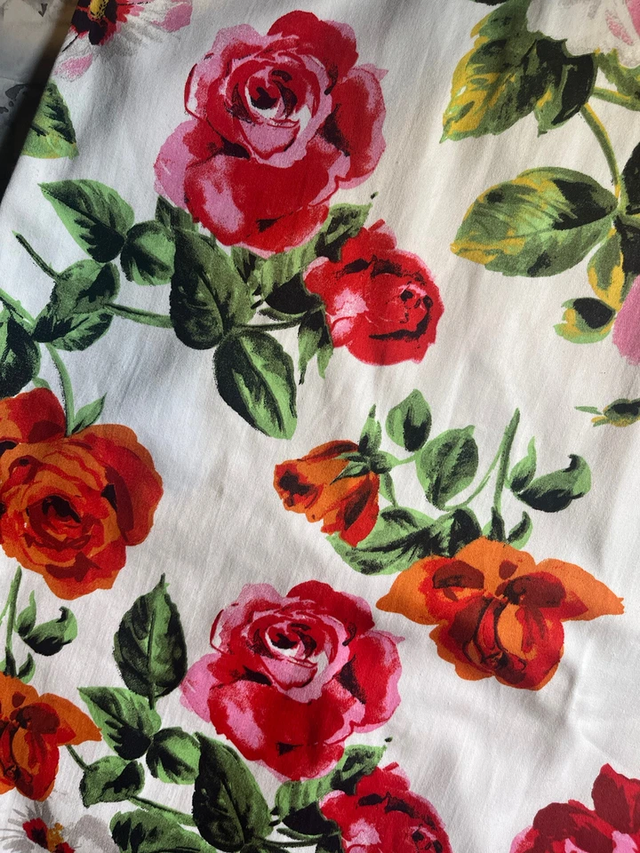 size 10 white floral pencil fitted skirt holiday summer Work Office Straight - Image 2 of 4