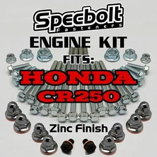 CR250 Engine Rebuild Bolt Kit for Honda CR 250. Specbolt Factory ZINC Fasteners
