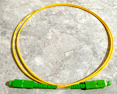 10-Qty 1M or 3.28' Single mode Simplex Fiber Optic Patch Cable SC/APC-SC/APC #59