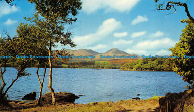 R083059 Coniston Fells Seen Across Coniston Water. Lancs. Dixon. 1971