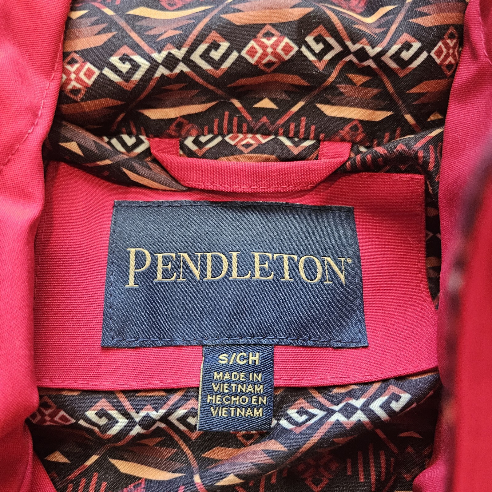 Pendleton Rain Jacket Womens Small Full Zip Hoode… - image 7