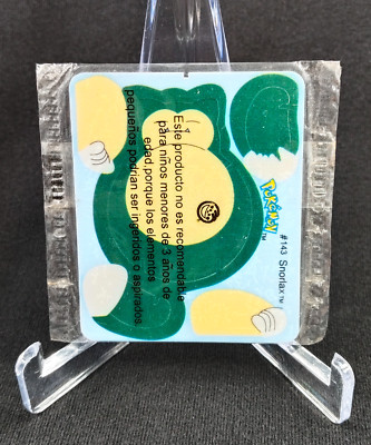 SNORLAX POKÉMON ARMABLE CARD - PEPSICO -  FRITO LAYS -  PERU, YEAR 2001