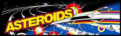 Asteroids Arcade Marquee For Reproduction Backlit Sign