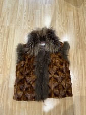 Alberto Makali Vintage Fur Coat Jacket / Gillet Size 10 / Size M