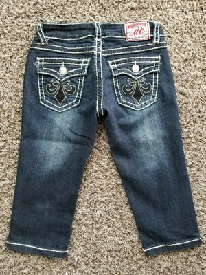 Miss Chic Jeans Blue Capri RN#131825 