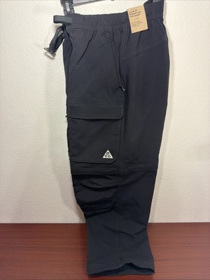 Nike ACG Smith Summit Pants Shorts Convertible Black Cordura HV0591-010 Size MED