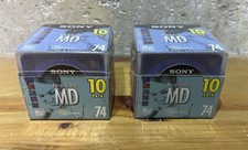 NEW SONY MD 80-MINUTE RECORDABLE / RE-RECORDABLE MINI-DISC 10 PACKS Lot Of 2 