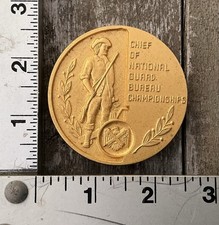 1977 Chief Of National Guard Bureau Championships Gold Belt Buckle Pistol