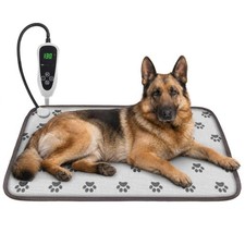 GOLOPET Large Dog Heating Pad 34x21in with Normally Open Function Paw Print
