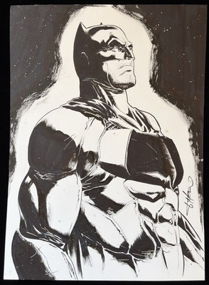 Giovanni Timpano - Batman ORIGINAL ART DC Tavola Fumetti Dessin Dibujo