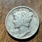 1945 MERCURY SILVER DIME ACTUAL Coin Get Today & Save & Fill Your Collection