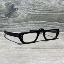 Vintage Amco Eyeglass Frames Mens 46-24 Black Square Optical Usa Frames Only Vintage Amco Eyeglass Frames Mens 46-24 Black Square Optical Usa Frames Only