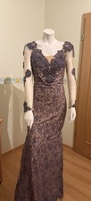 Lila Abendkleid Größe 38, Herz-Ausschnitt, ...