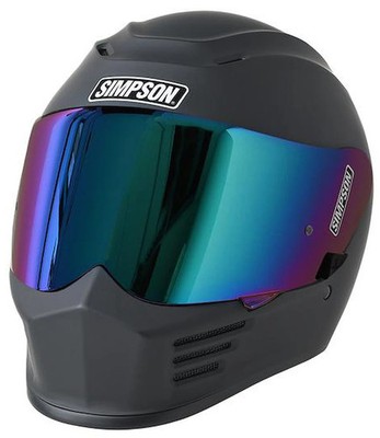 Simpson Helmets Speed Bandit Motorcycle Helmet, Small [Matte Black]