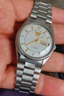 Seiko 5 Watch Automatic Vintage  White dial  6309 day date @ Japan