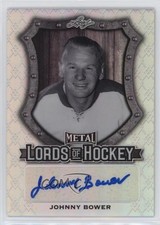 2016-17 Leaf Metal Lords of Hockey Johnny Bower #LH-JB1 Auto HOF k4s