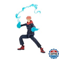 Yuji Itadori 6.5" Scale Figure - Swappable Faces, Hands, Energy Effects - Total