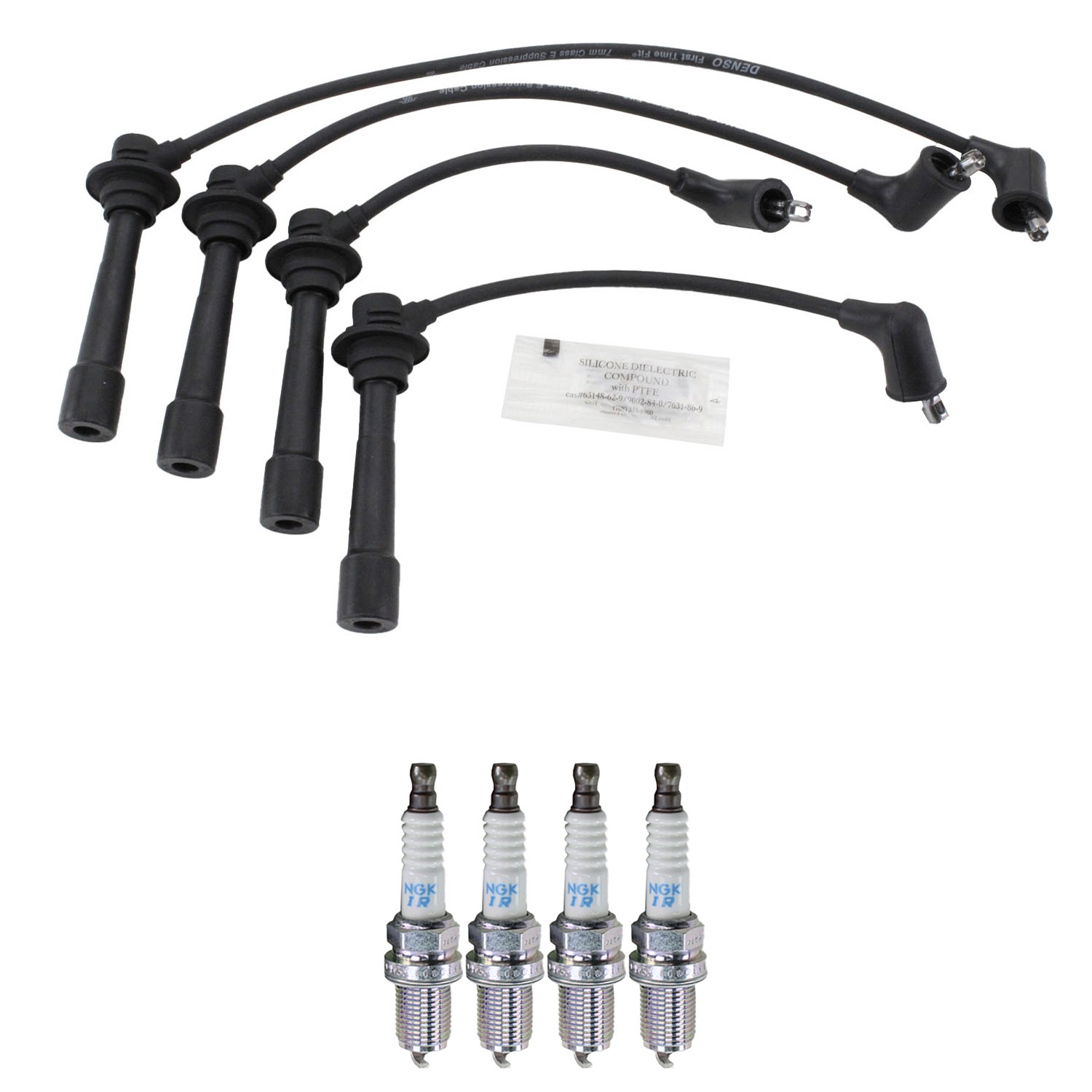 Denso Ignition Wires and NGK Spark Plugs Kit for Mazda Miata 94-00 1.8L L4