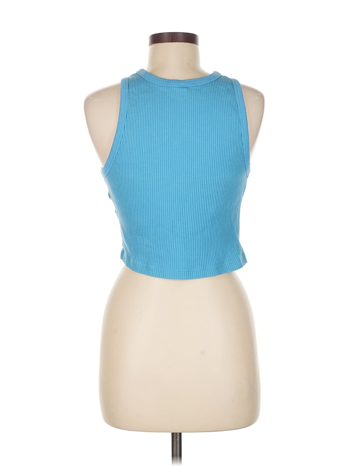 Uniqlo Women Blue Tank Top M thumbnail 2