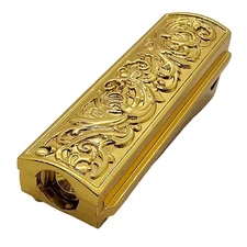 1911 Mainspring Housing – Engraved Steel, Polished Gold Plated – Full-Size