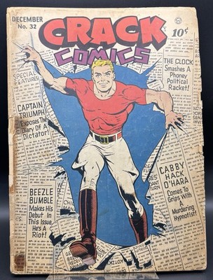 Crack Comics #32 1943, Quality Comics GOLDEN AGE! RARE!!