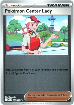 Pokemon Center Lady (Reverse Holo) 123/132 - Mega Evolution
