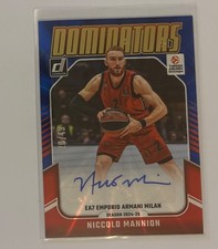 Niccolo Mannion 2024-25 Donruss EuroLeague #DS-CCO Dominators Auto Blue /49