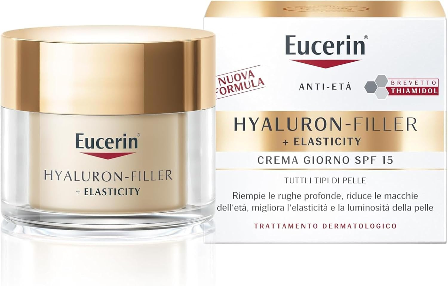 Eucerin Crema Giorno Elasticity 50ml SPF 15 - Trattamento Anti-Macchie
