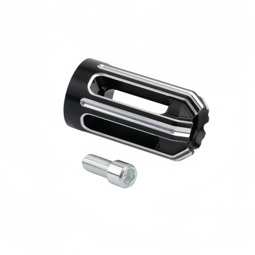 Black/White Shift Peg for Harley Touring/Sportster/Dyna/Softail - CNC Aluminum - Picture 7 of 7