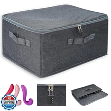 Turesmith Lockable Toy Storage Box - Foldable and Washable Adult 