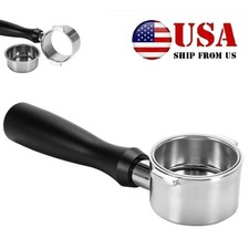 51mm Espresso Bottomless Portafilter For Delonghi Ecp35.31 Ec0311 Eco310 Ecz351