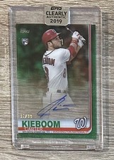 2019 Topps Clearly Authentic #CAA-CK Carter Kieboom Green AUTO #/99