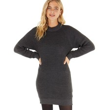 Bench Womens Karlie Knit Dress Black Marl