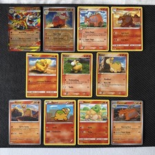 11x Numel & Camerupt Pokemon Card Bundle Mixed Set  (No Duplicates) NM