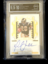 Marshall Faulk 2022 Panini Flawless All-Pro Ink /15 Arena Club 9.5 10 Auto (Z1)